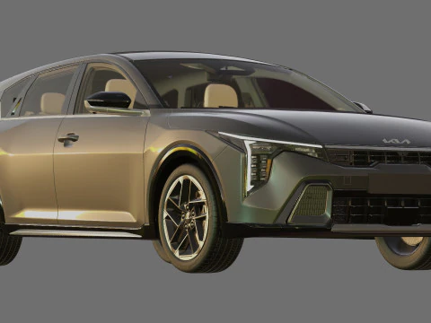 Kia K4 2026 with interior 3D Model