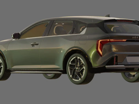 Kia K4 2026 with interior 3D Model