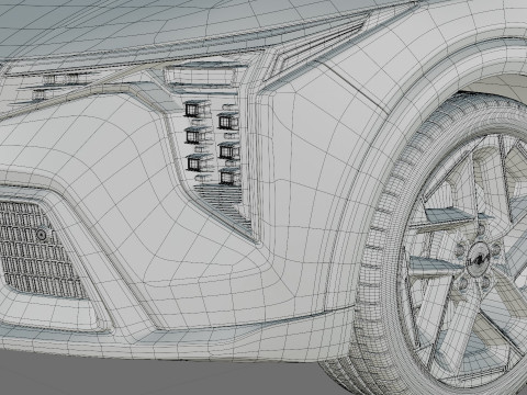 Kia K4 2026 with interior 3D Model