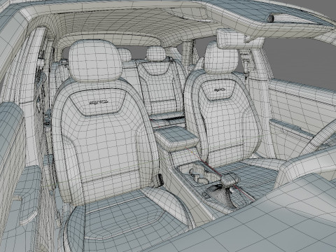 Kia K4 2026 with interior 3D Model