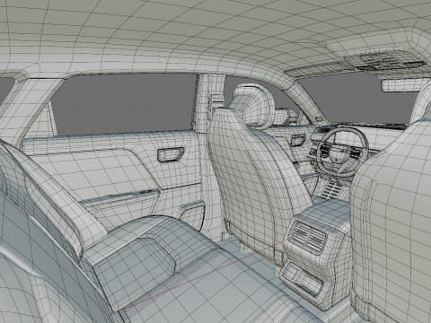 Kia K4 2026 with interior 3D Model