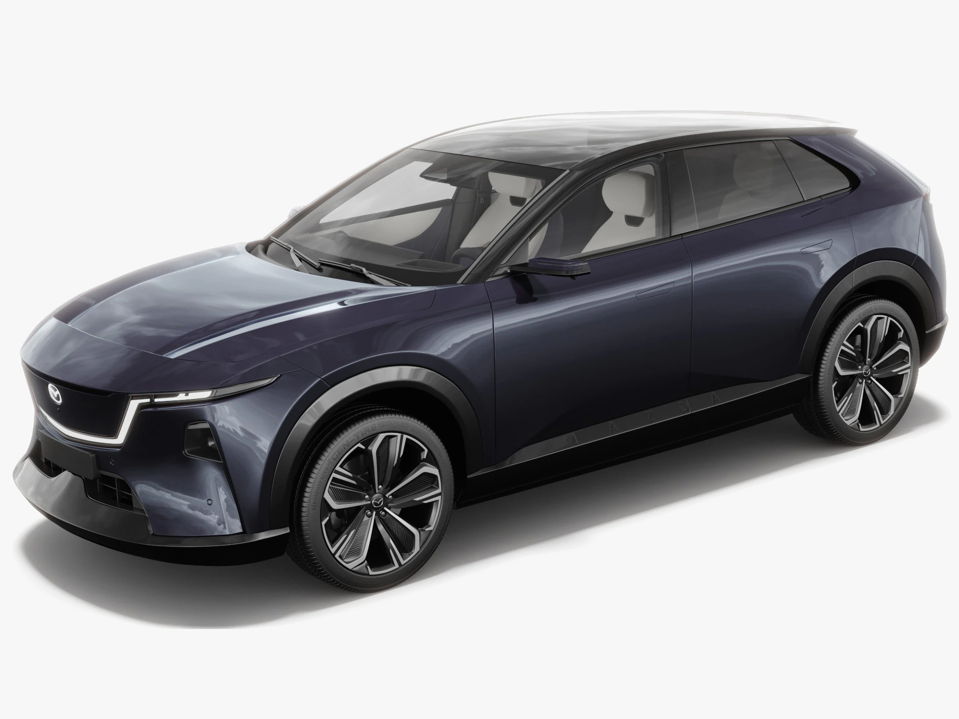 Mazda CX-6e EZ-60 2027 con interni Modello 3D .c4d .max .obj .3ds .fbx .stl .blend 