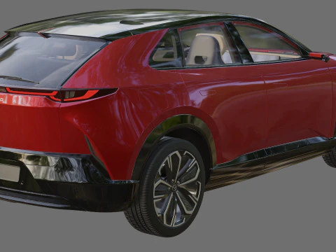 Mazda CX-6e EZ-60 2027 con interni Modello 3D