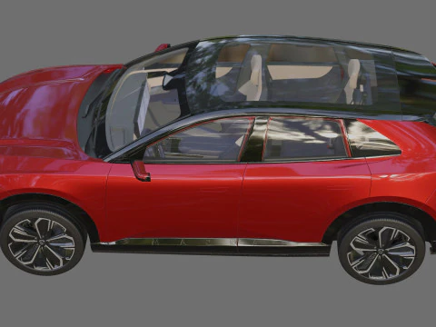 Mazda CX-6e EZ-60 2027 con interni Modello 3D