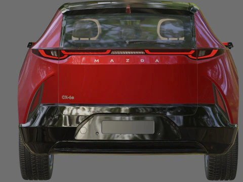Mazda CX-6e EZ-60 2027 con interni Modello 3D