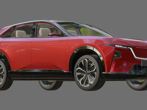 Mazda CX-6e EZ-60 2027 con interni Modello 3D