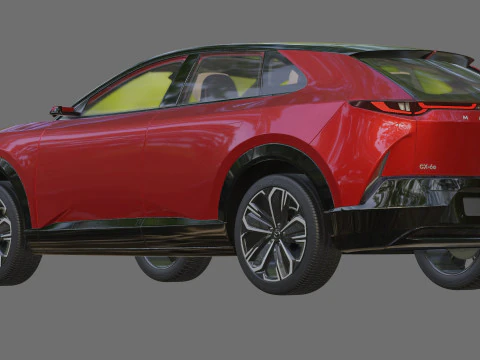 Mazda CX-6e EZ-60 2027 con interni Modello 3D