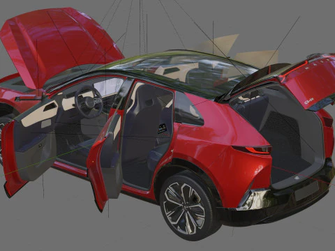 Mazda CX-6e EZ-60 2027 con interni Modello 3D