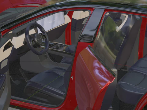 Mazda CX-6e EZ-60 2027 con interni Modello 3D