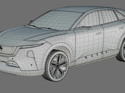 Mazda CX-6e EZ-60 2027 con interni Modello 3D