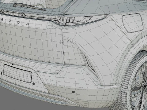 Mazda CX-6e EZ-60 2027 con interni Modello 3D