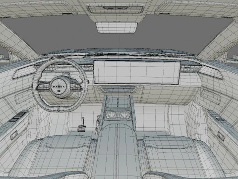 Mazda CX-6e EZ-60 2027 con interni Modello 3D