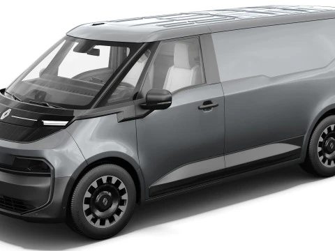 Renault Trafic e-tech 2027 with interior 3D Model