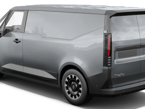 Renault Trafic e-tech 2027 with interior 3D Model