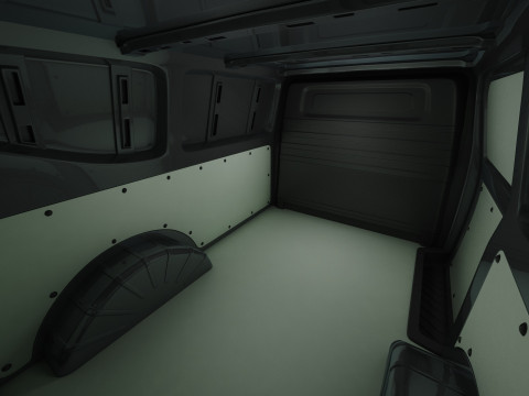 Renault Trafic e-tech 2027 met interieur 3D Model