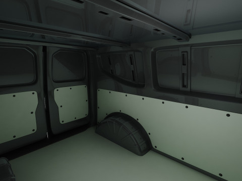 Renault Trafic e-tech 2027 met interieur 3D Model