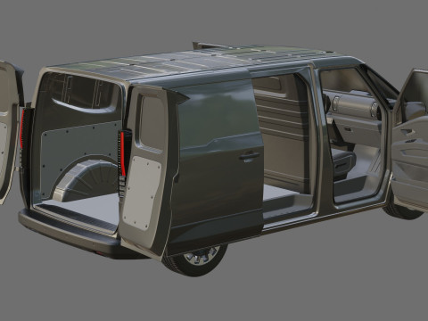 Renault Trafic e-tech 2027 met interieur 3D Model