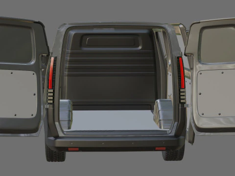 Renault Trafic e-tech 2027 with interior 3D Model