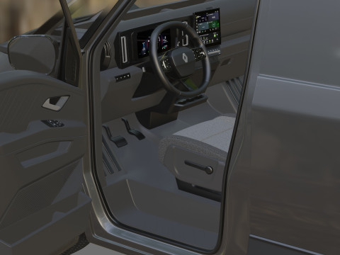 Renault Trafic e-tech 2027 met interieur 3D Model