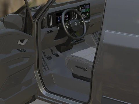 Renault Trafic e-tech 2027 with interior 3D Model