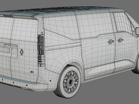 Renault Trafic e-tech 2027 met interieur 3D Model