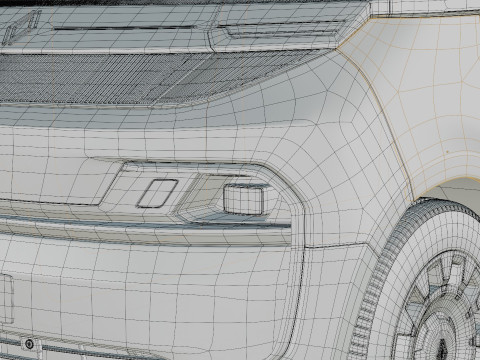 Renault Trafic e-tech 2027 met interieur 3D Model