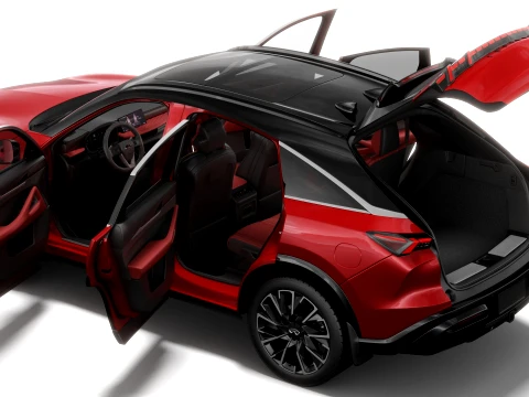 Infiniti QX65 2027 with interior 3D Model