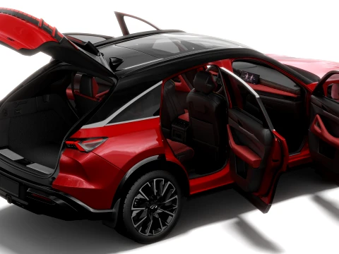 Infiniti QX65 2027 with interior 3D Model