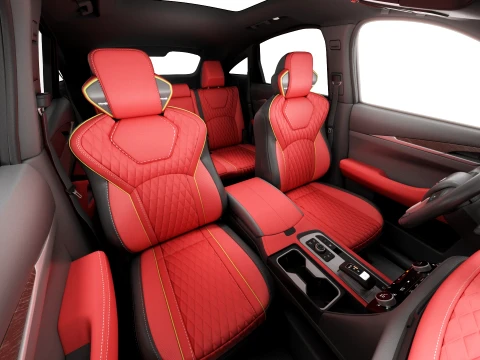 Infiniti QX65 2027 with interior 3D Model