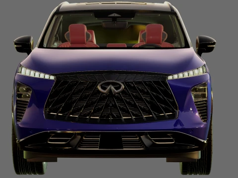 Infiniti QX65 2027 with interior 3D Model