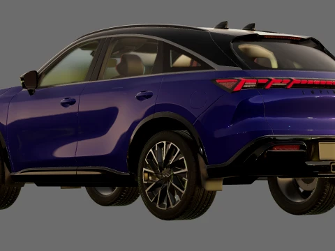 Infiniti QX65 2027 with interior 3D Model