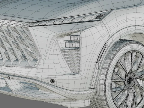 Infiniti QX65 2027 with interior 3D Model