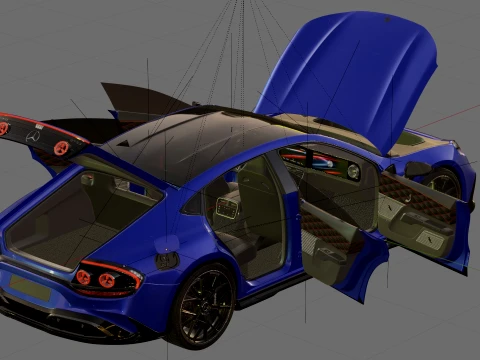 Mercedes-AMG GT 4-Door 2027 3D Model