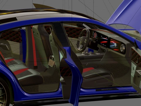 Mercedes-AMG GT 4-Door 2027 3D Model