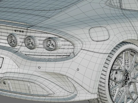 Mercedes-AMG GT 4-Door 2027 3D Model