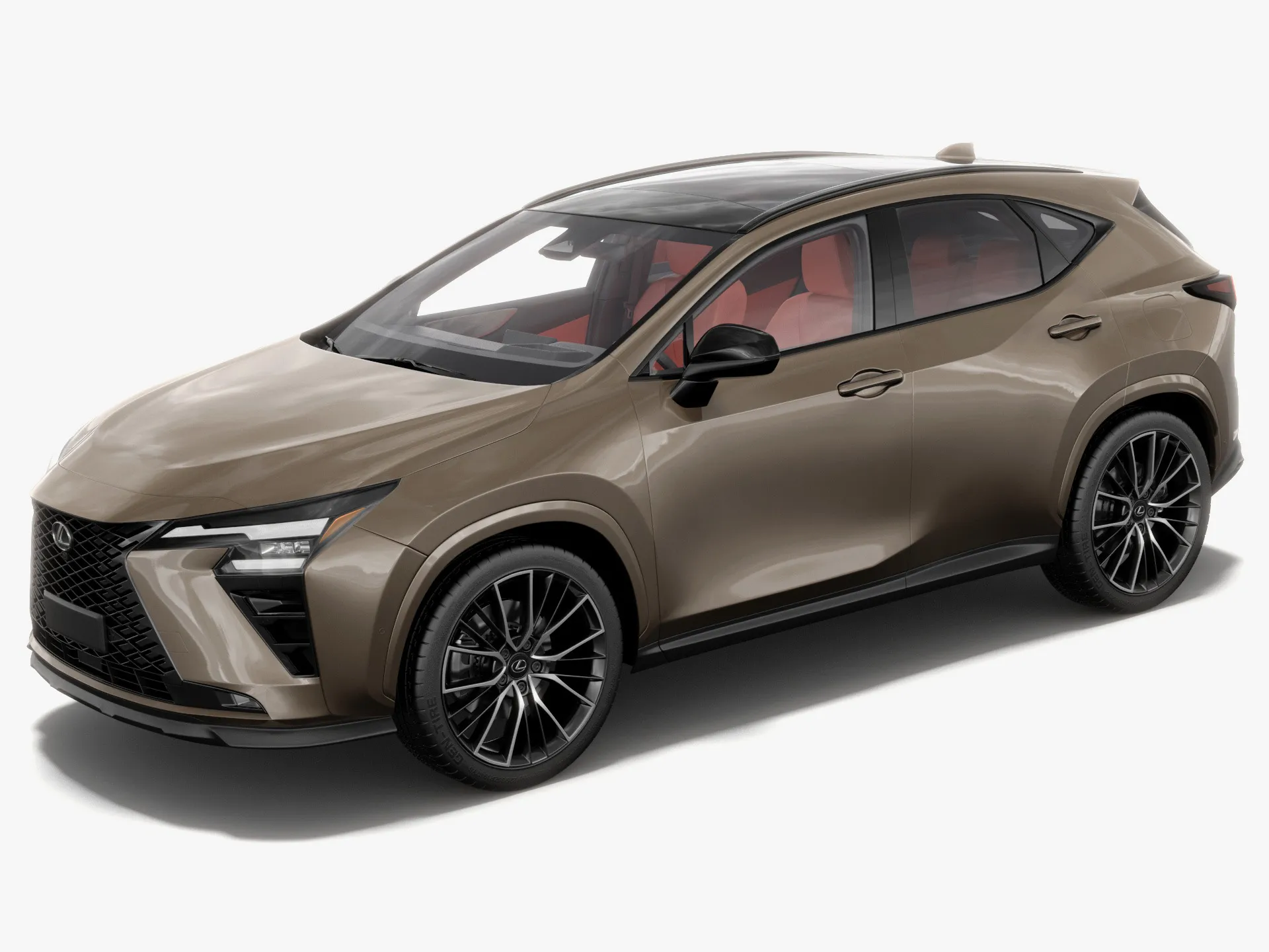 Lexus NX 2027 with interior 3D Model .c4d .max .obj .3ds .fbx .stl .blend 