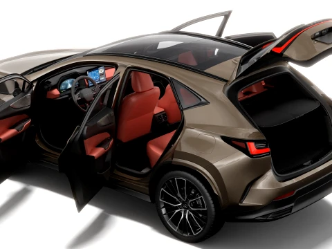 Lexus NX 2027 with interior 3D Model