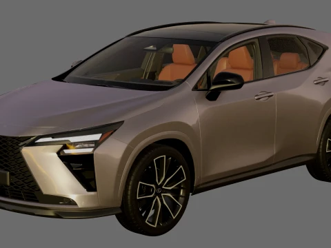 Lexus NX 2027 with interior 3D Model