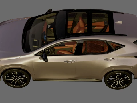 Lexus NX 2027 with interior 3D Model