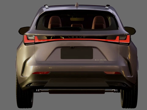 Lexus NX 2027 with interior 3D Model