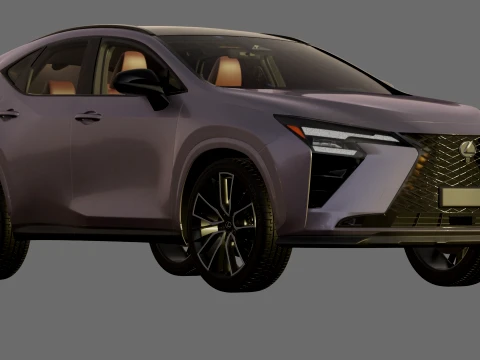 Lexus NX 2027 with interior 3D Model