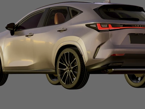 Lexus NX 2027 with interior 3D Model