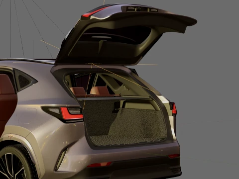 Lexus NX 2027 with interior 3D Model