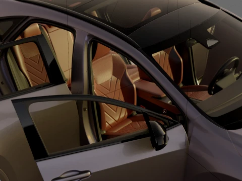 Lexus NX 2027 with interior 3D Model
