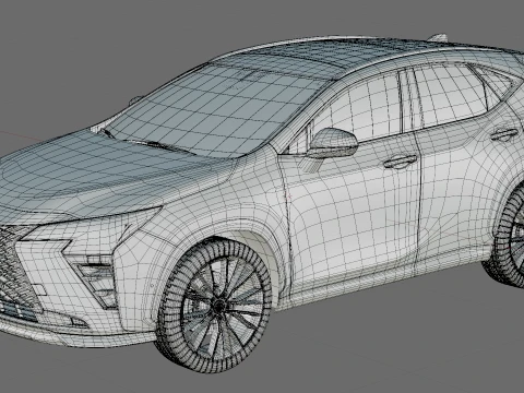 Lexus NX 2027 with interior 3D Model