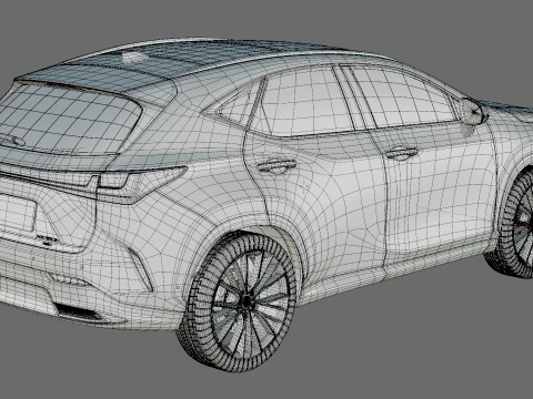 Lexus NX 2027 with interior 3D Model