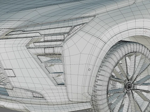 Lexus NX 2027 with interior 3D Model
