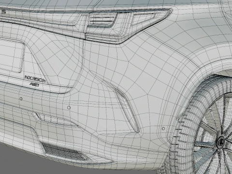 Lexus NX 2027 with interior 3D Model