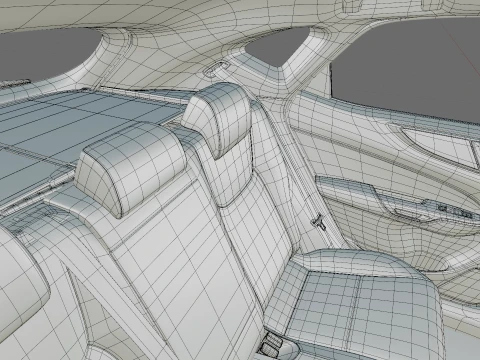 Lexus NX 2027 with interior 3D Model