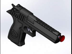 magnum 44 pistol 3D Model